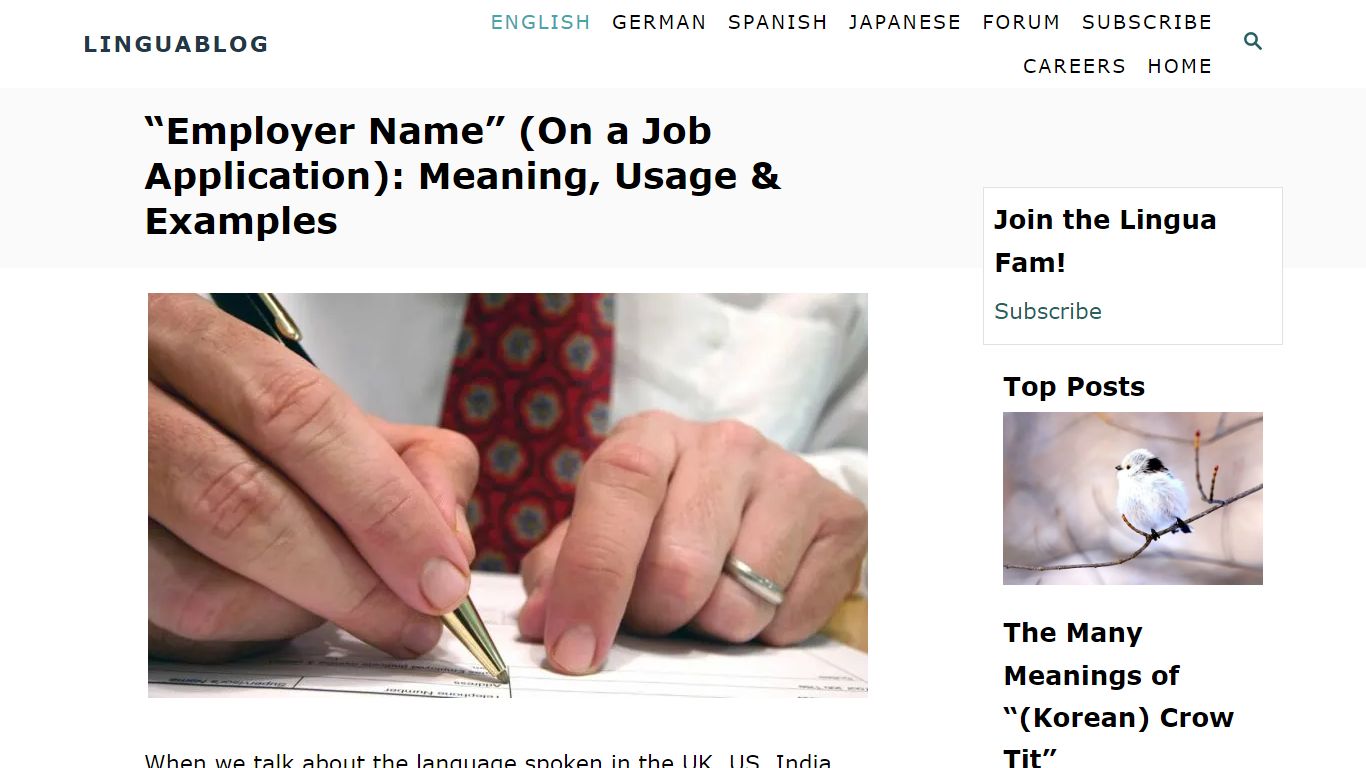 “Employer Name” (On a Job Application): Meaning, Usage & Examples